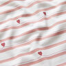 Cotton Jersey stripes and hearts – offwhite/dusky pink,  thumbnail number 2