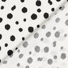 Irregular dots viscose fabric – white/black,  thumbnail number 4