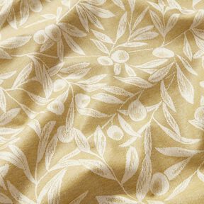 Coated Cotton Jacquard coated olives – yellow olive/light beige, 