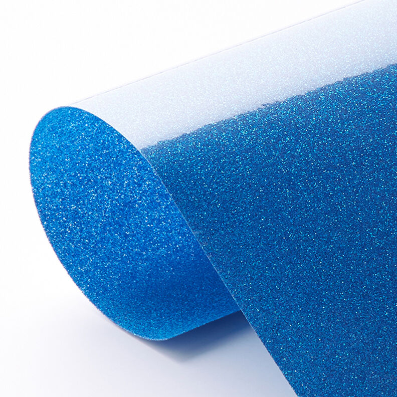 Glitter flex film Din A4 – blue,  image number 4