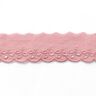 Scalloped Leafy Lace Trim [ 30 mm ] – pink,  thumbnail number 2