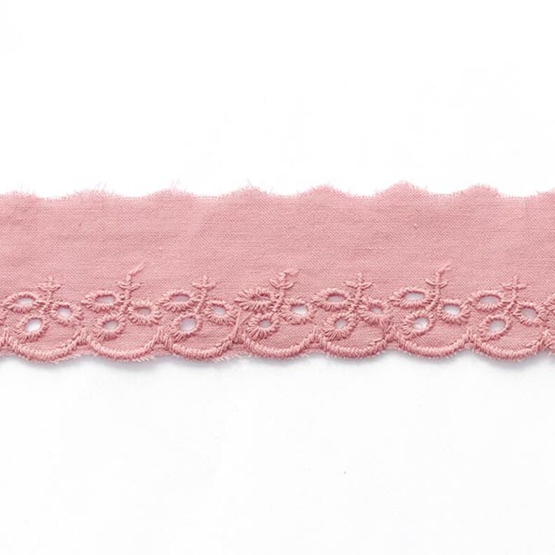 Scalloped Leafy Lace Trim [ 30 mm ] – pink,  image number 2