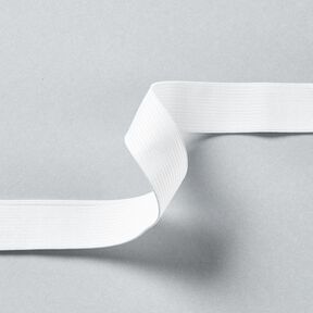 Smooth elastic tape [3 m | 25 mm] – white, 