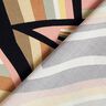 viscose fabric abstract lines – black/rose gold,  thumbnail number 4