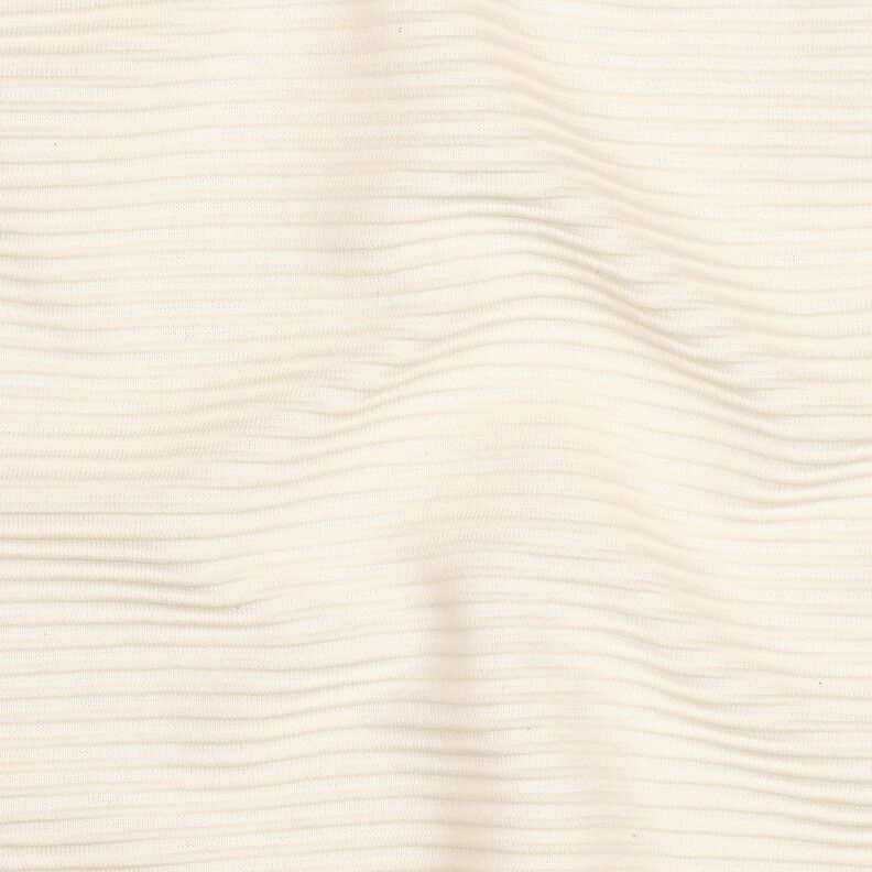 Ottoman Ribbed Jersey Cotton Blend – cream,  image number 2