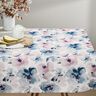 Decor Fabric Half Panama large watercolour flowers – white/pastel violet,  thumbnail number 8