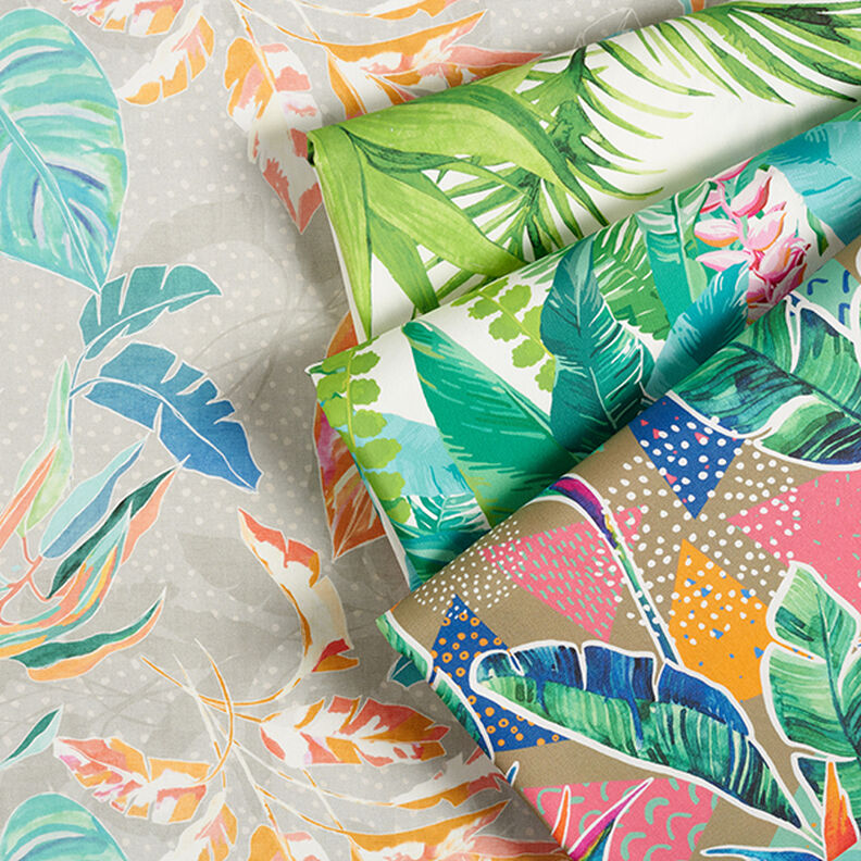 Outdoor Fabric Canvas Tropical Jungle – turquoise,  image number 5