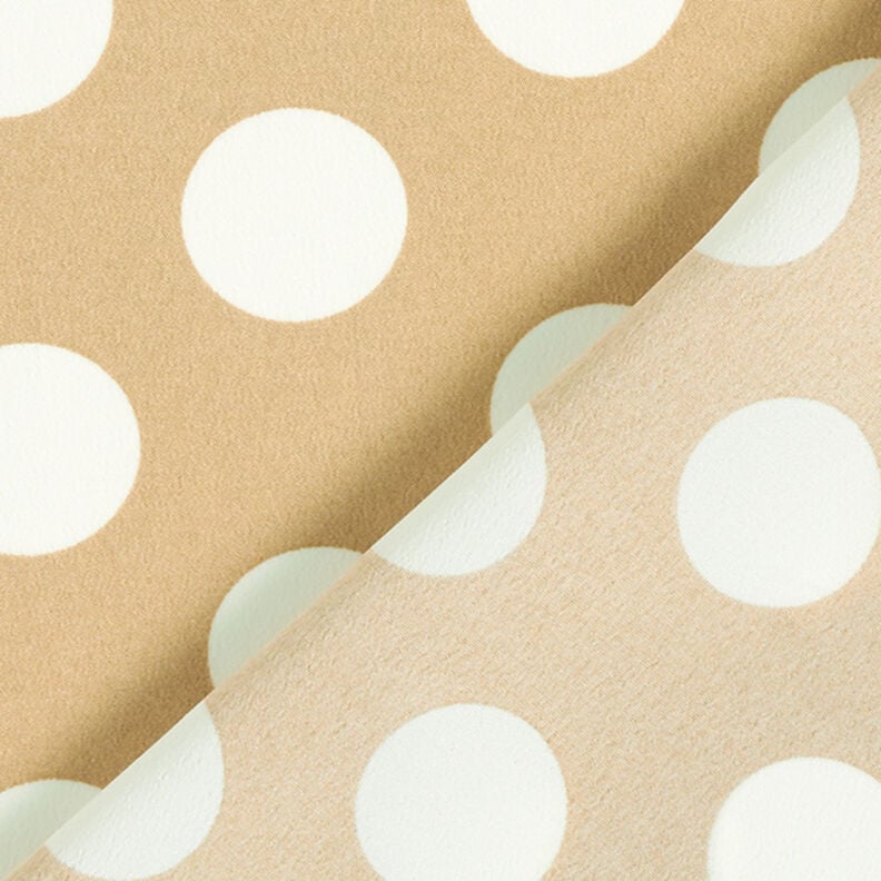 Crepe Weave polka dots [2.5 cm] – beige,  image number 4