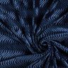 Stretch velvet embossed waves – navy blue,  thumbnail number 3