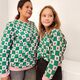 Fir Trees Soft Sweatshirt Fabric – juniper green/light pink,  thumbnail number 6