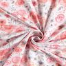 Watercolour roses cotton jersey – white/pink,  thumbnail number 3