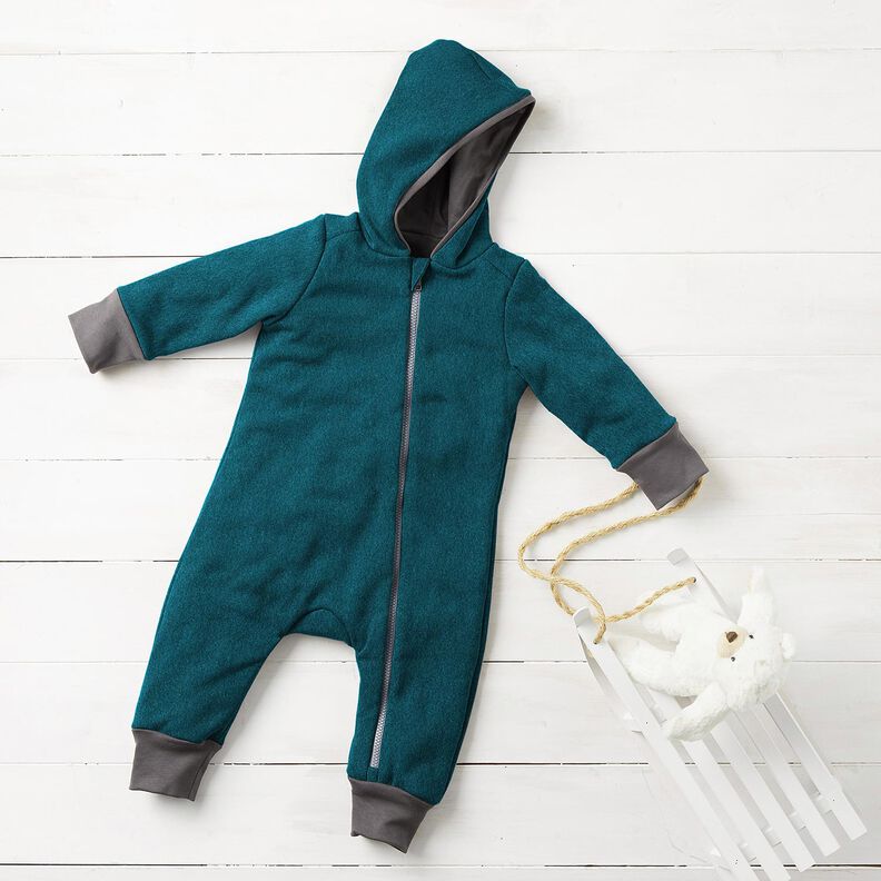 Fulled woollen loden – petrol, image number 11