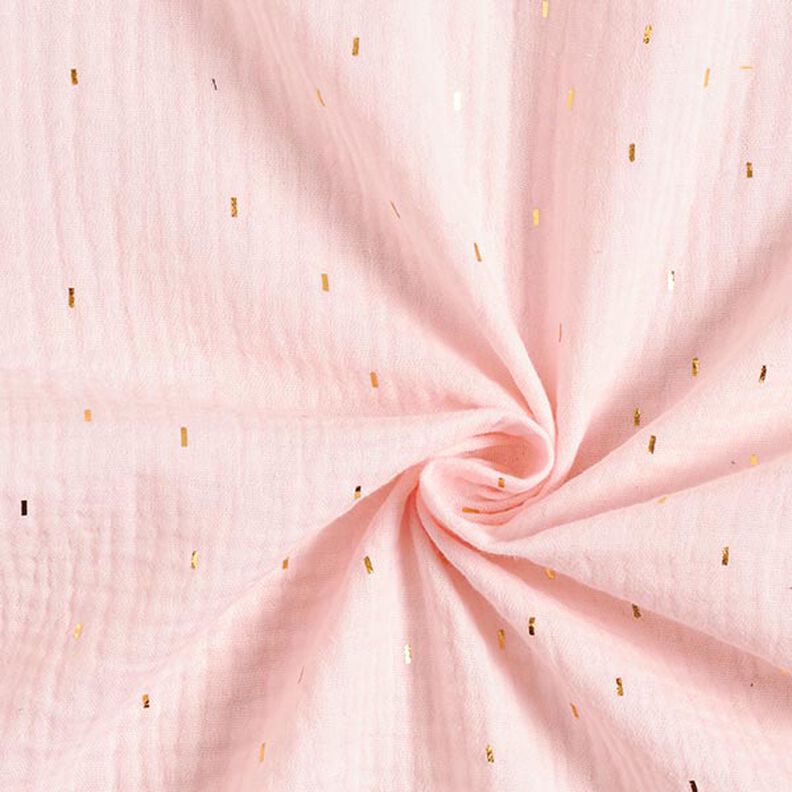 Muslin Foil Print Rectangle | by Poppy – rosé,  image number 3