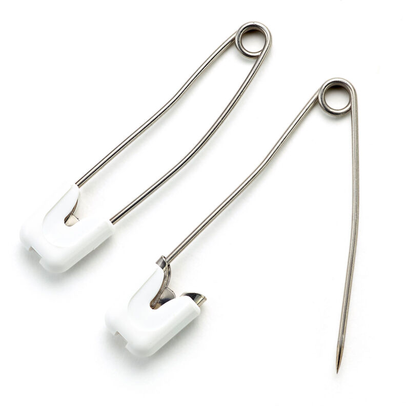 Baby-Safety pins [55 mm] | Prym – white,  image number 2