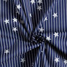 Cotton Poplin stripes & stars – navy blue/white,  thumbnail number 3