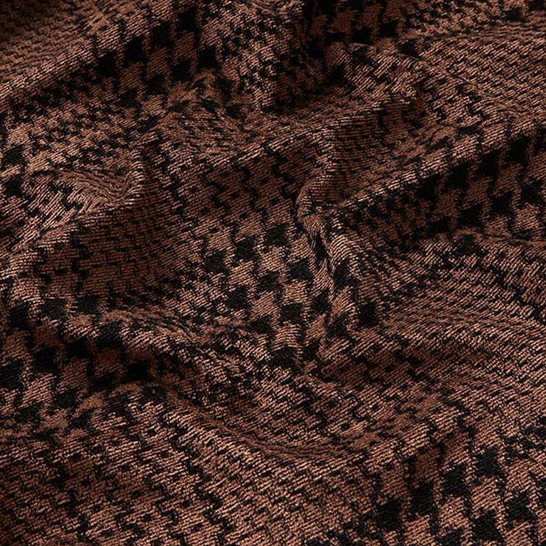 Glen Plaid Velvet Jersey – chestnut/black,  image number 2