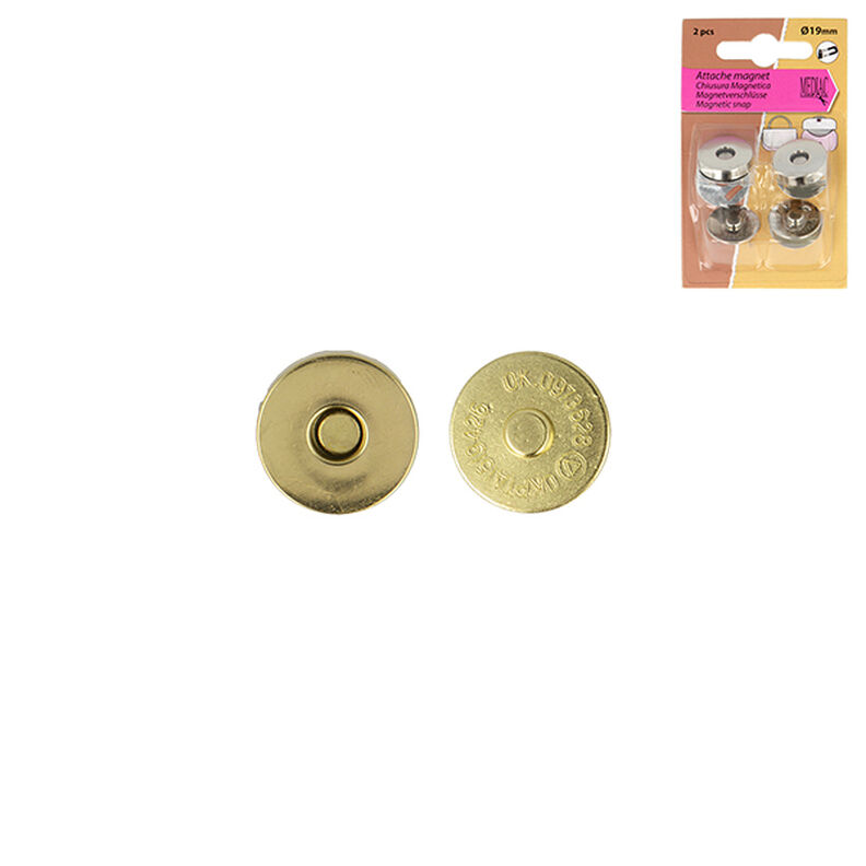Magnetic Closures – gold metallic,  image number 1