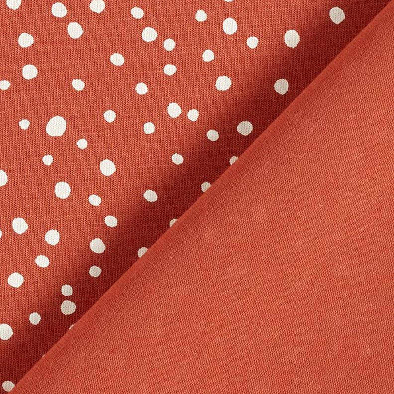 Cotton jersey irregular dots – terracotta,  image number 4