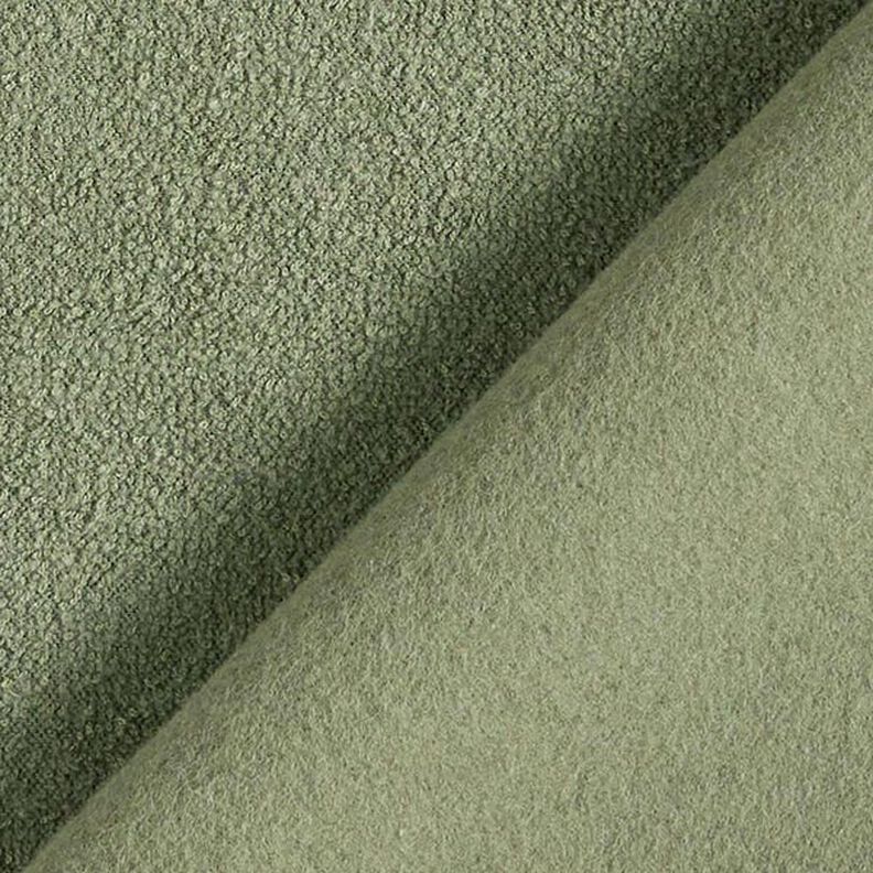 Cotton Sweatshirt Fabric Terry Fleece – olive,  image number 3