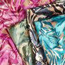 Satin crepe sea flowers – grape/pastel violet,  thumbnail number 5