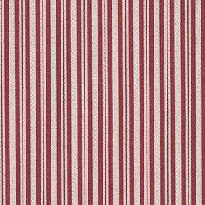 Decor Fabric Half Panama Fine Stripes – burgundy/natural, 
