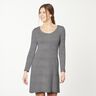 Fine Knit Narrow Stripes – antique silver/white,  thumbnail number 5