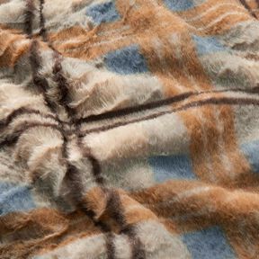 large checked faux fur – anemone, 