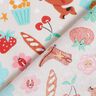 Cotton Poplin colourful hustle and bustle– misty grey,  thumbnail number 4