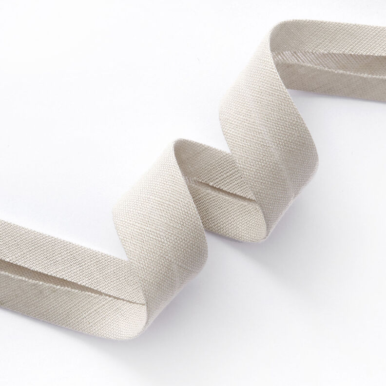 Bias binding Linen Blend [20 mm] – misty grey,  image number 1