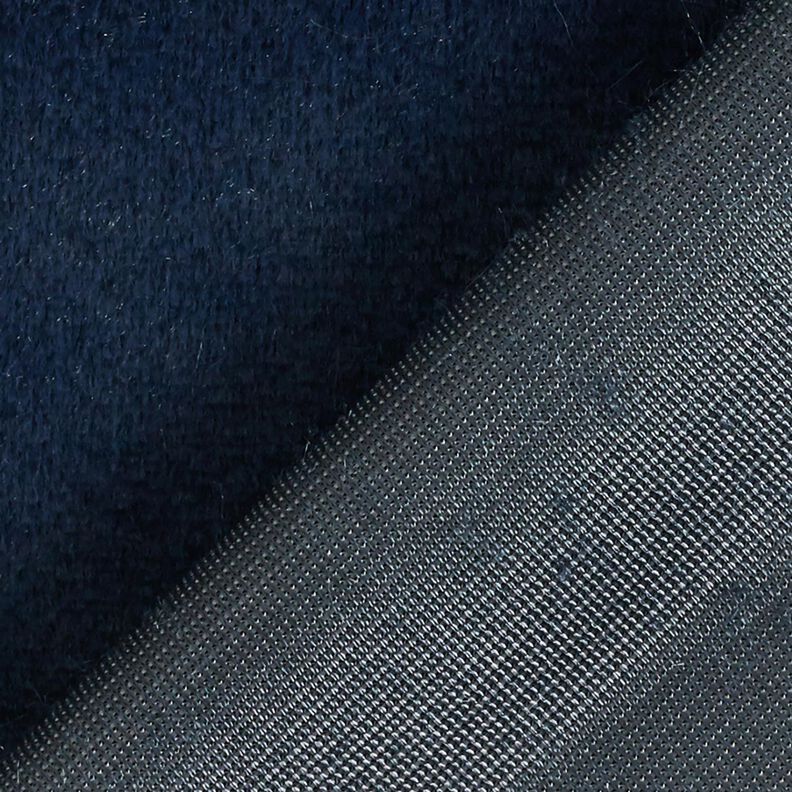 Plain faux fur – navy blue,  image number 3