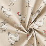 Decor Fabric Half Panama Chickens – natural,  thumbnail number 3