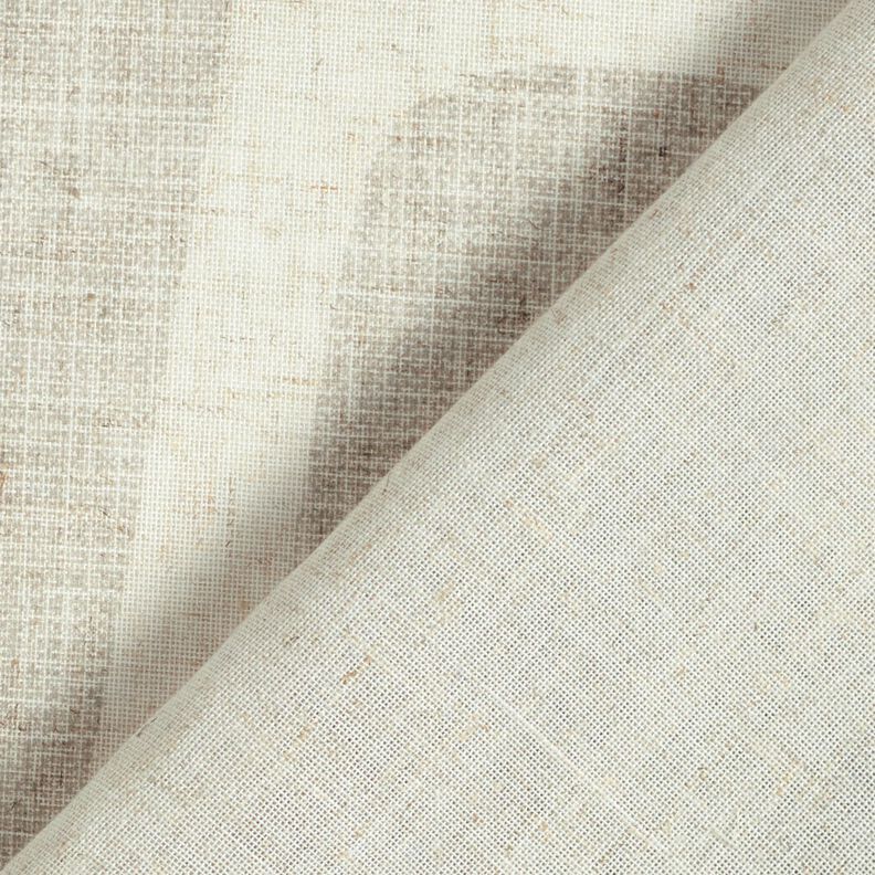 Curtain Fabric Linen Blend Shapes – light taupe/natural, image number 4