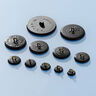 Covered button, Cotton Twill Stretch – midnight blue,  thumbnail number 3