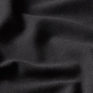 Cotton Jersey Fine Piqué – black, 