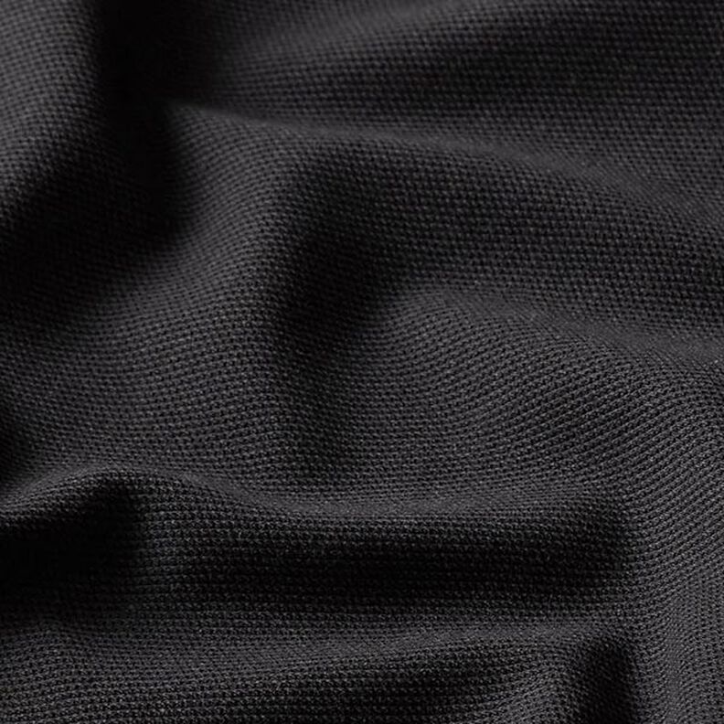 Cotton Jersey Fine Piqué – black,  image number 2