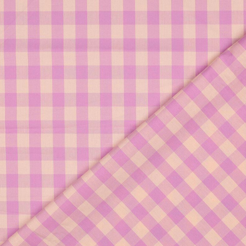Cotton Poplin Check| Poppy Fabrics – light pink/pastel violet,  image number 4