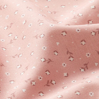 Cotton Poplin Little Flowers – dusky pink, 