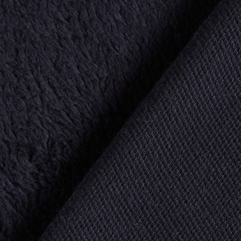 Plain cotton sherpa – black,  image number 4