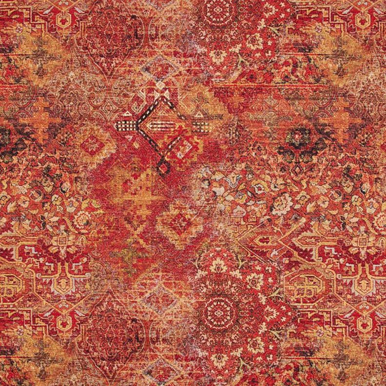 Decor Fabric Tapestry Fabric woven carpet – terracotta/fire red,  image number 1