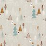 Cotton Poplin minimalist fir trees – light taupe,  thumbnail number 1
