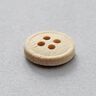 4-Hole Bamboo Button  – beige,  thumbnail number 2