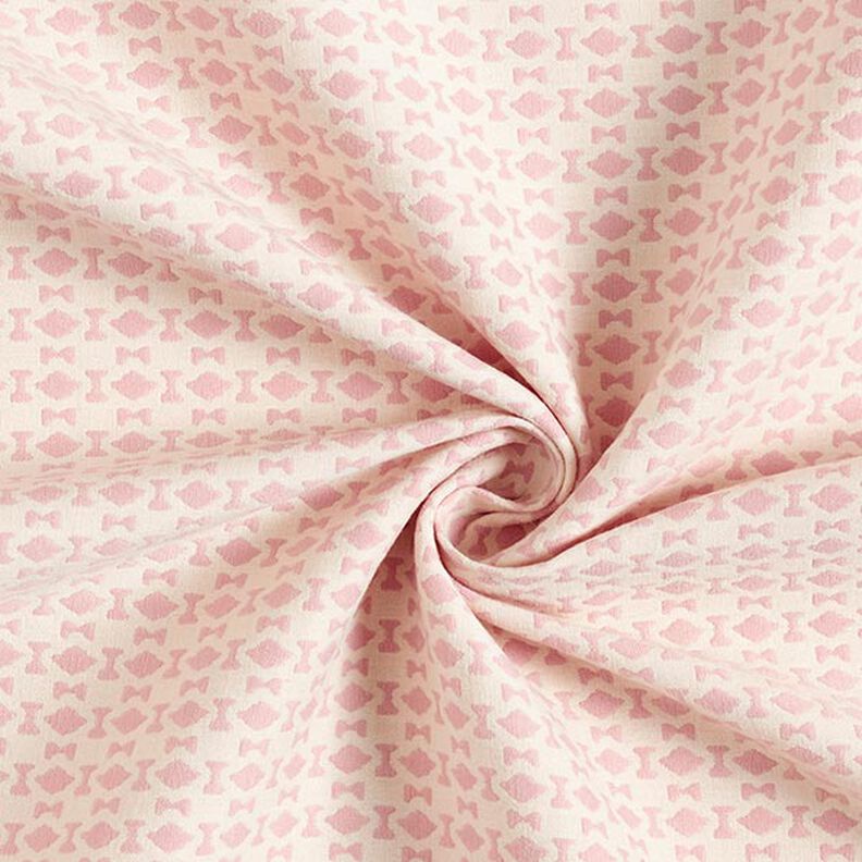 Diamond patterned Jacquard – pink/offwhite,  image number 3