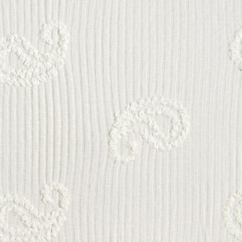 Ribbed Knit paisley effect – ivory,  image number 1