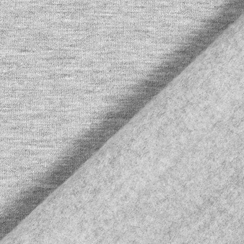 Light Cotton Sweatshirt Fabric Mottled – light grey,  image number 5