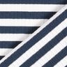 Ribbed Jersey yarn-dyed horizontal stripes – offwhite/navy blue,  thumbnail number 4