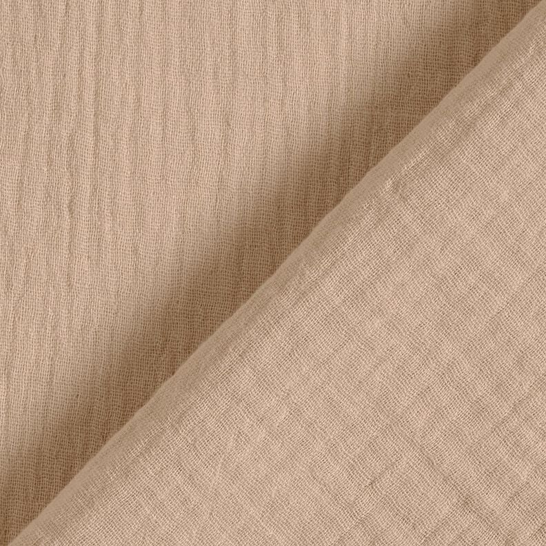 Double Gauze/Muslin – dark beige, image number 4