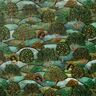 Decor Fabric Velvet Landscape – dark green/petrol,  thumbnail number 1