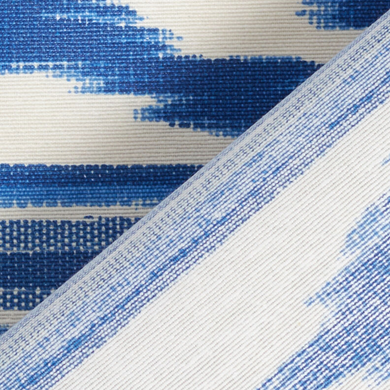 Coated Cotton Ethnic Stripes – blue,  image number 4