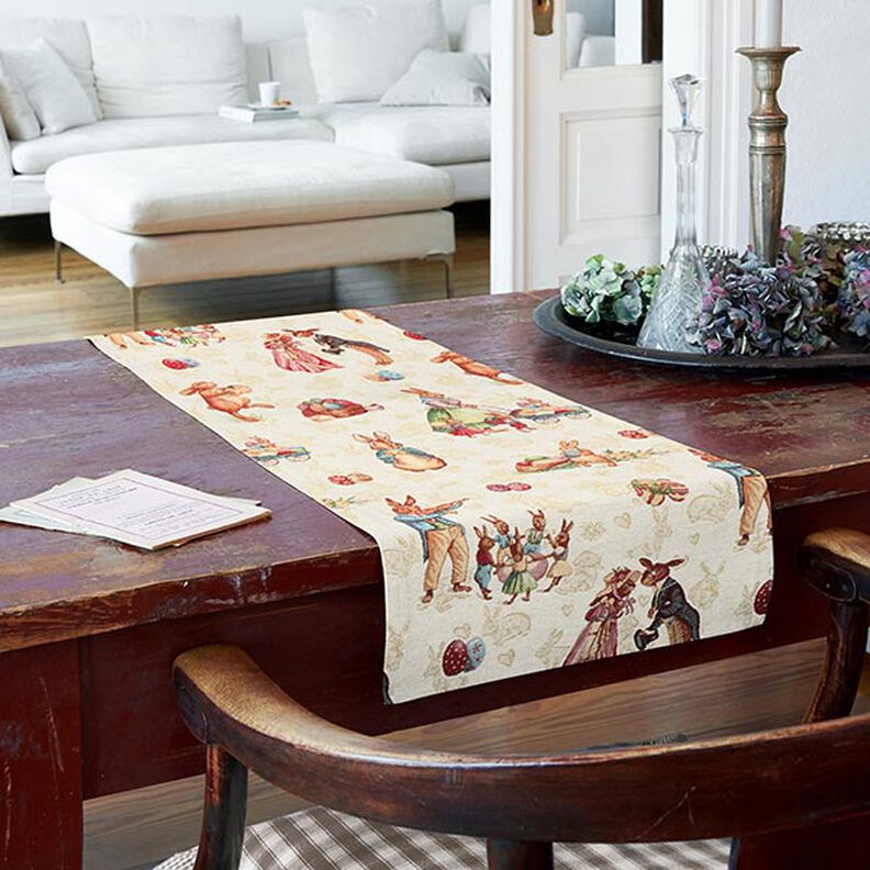 Jacquard Tapestry Easter Bunny Family,  image number 7