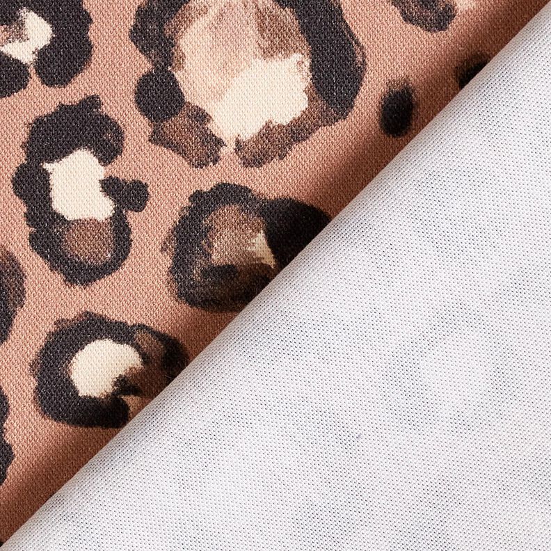 Decor Fabric Canvas Leopard polka dots – cinnamon/black, image number 4